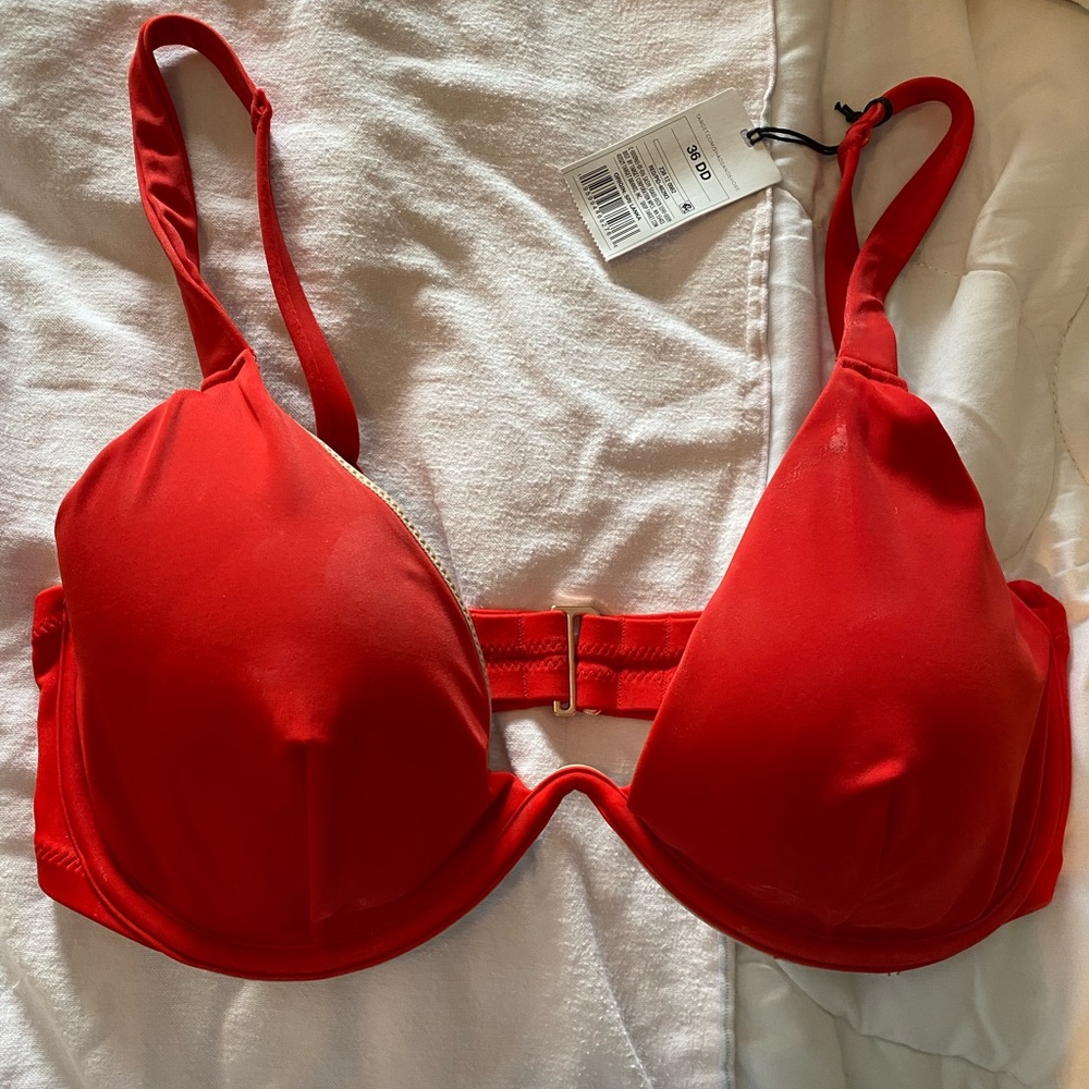 36DD Double lined padded under wire bikini top